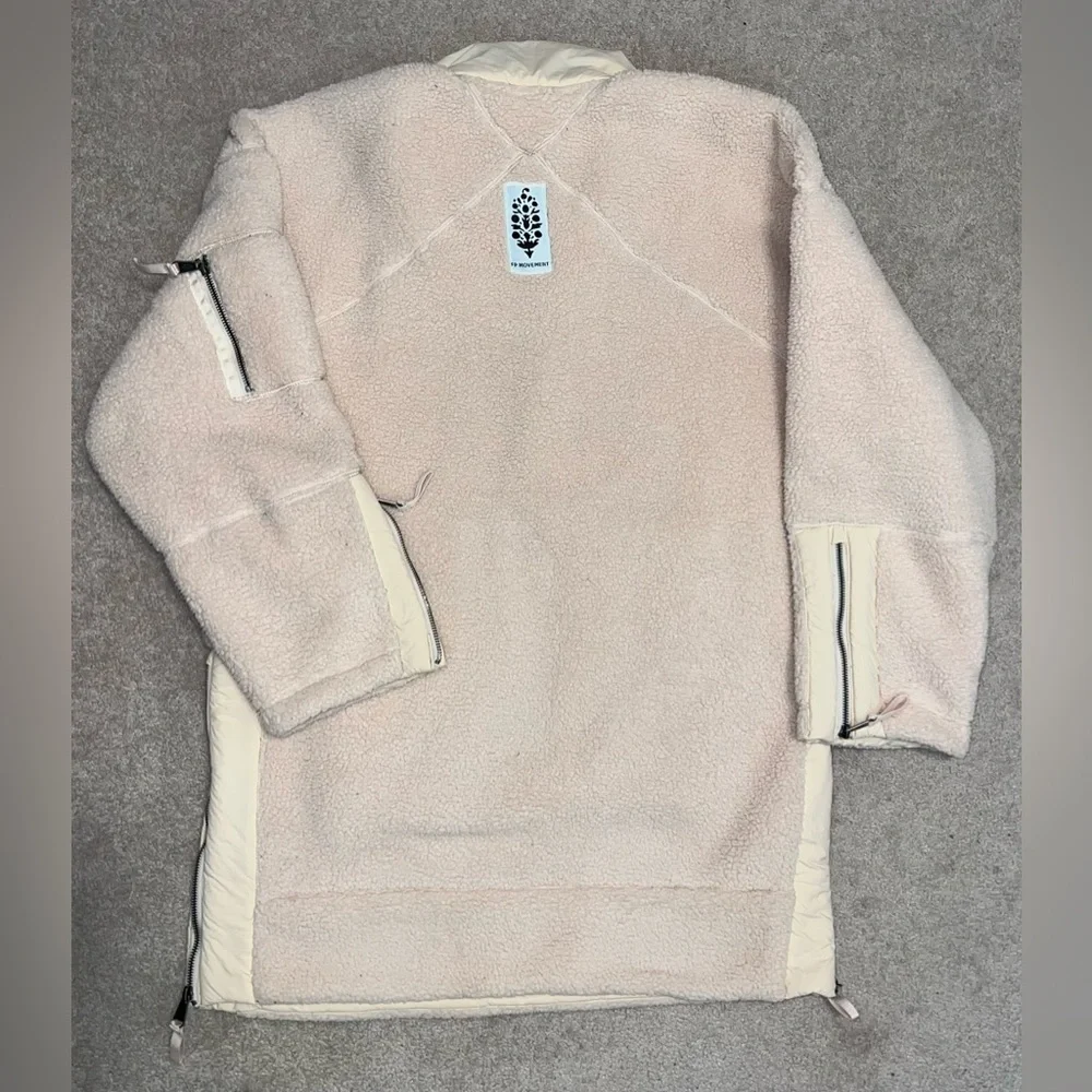 Free People Movement Viewpoint Midi Fleece Pink Pearl - Picture 3 of 11